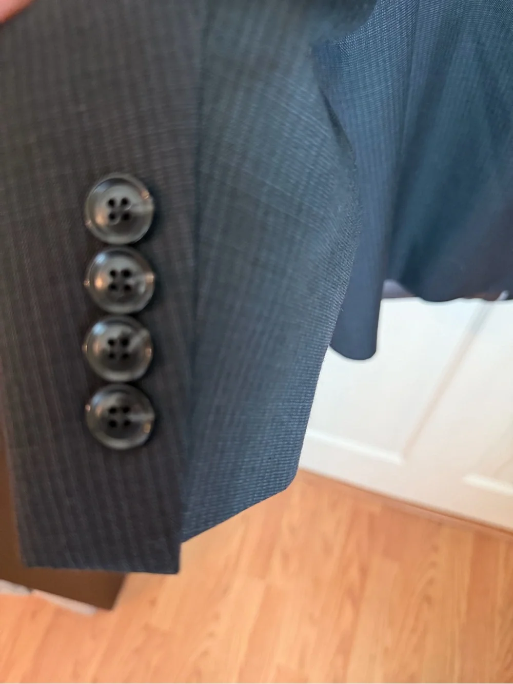 Calvin Klein Men's Wool Blend Slim Fit Jacket Blazer -  Brown/Gray 46R